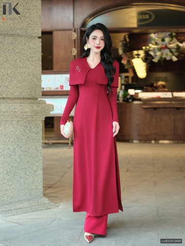 Áo dài thiên ý nhẹ nhàng mà sang LUDV2512002 ( Ko kèm quần + có kèm phụ kiện )