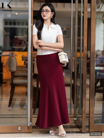 Chân váy đuôi cá lụa óng sang xịn mềm mượt NKCV2601006