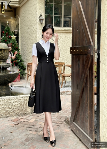 Đầm ghile xinh, dày dặn NKDV2410006