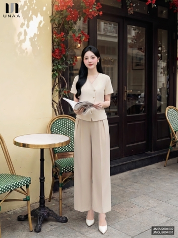 Quần ống suông ly súp dễ mặc, tôn dáng UNQU2604001