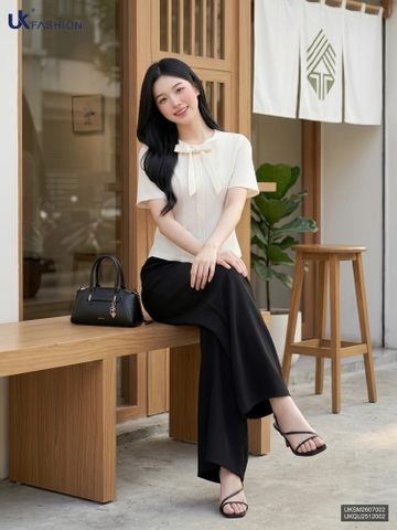Sơ mi cổ tròn mí dọc UKSM2607002 ( Áo rời không kèm CV/QU/PK )