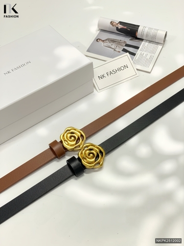 Đai da hoa hồng phụ kiện xinh xỉu NKPK2512002