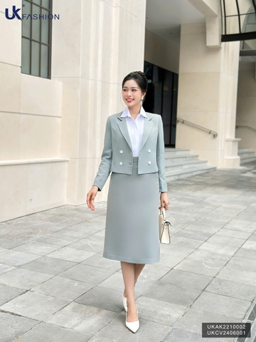 Chân váy A UK Fashion Công Sở Nữ Thanh Lịch, Vải Mềm Mịn UKCV2406001
