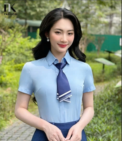 NK Fashion Cà Vạt Kẻ Phụ Kiện Phối Cùng Sơ Mi Cho Nàng Công Sở NKPK2404001