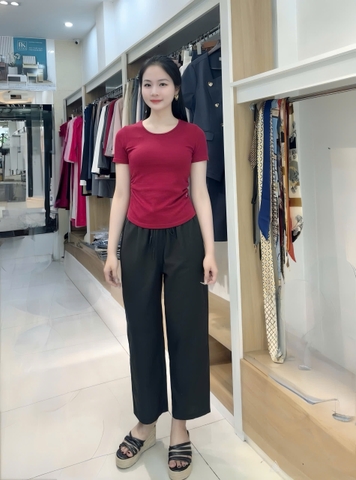 Quần baggy chun LINEN trẻ trung, dễ mặc NKQU2503001