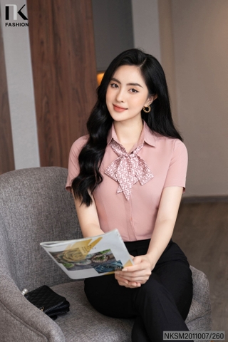 Áo Sơ Mi Cổ Đức Cộc Tay Dáng Cơ Bản nhiều màu sắc, phù hợp nhiều kiểu dáng NKSM2011007