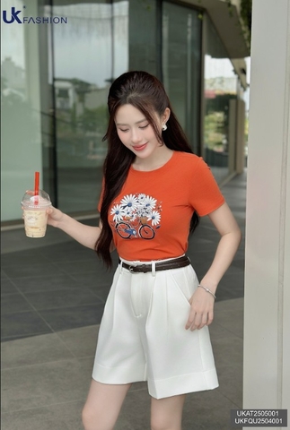 Thun cổ tròn in cực trẻ trung UKAT2505001
