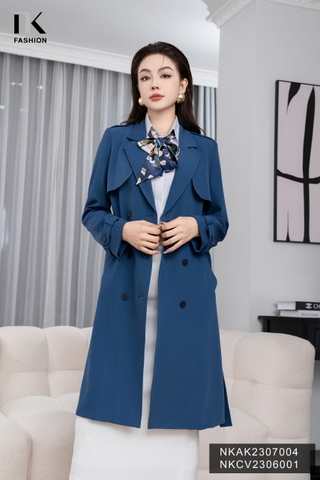 Áo mangto 6 cúc dáng dài NKAK2307004