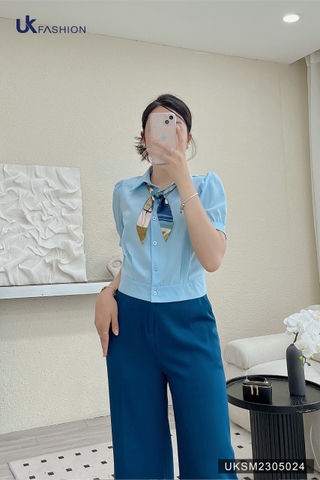 Áo Sơ Mi Cổ Đức Bo Gấu UK Fashion Thiết Kế Trẻ Trung, Chất Liệu Cao Cấp, lên Form Đứng Dáng UKSM2305024