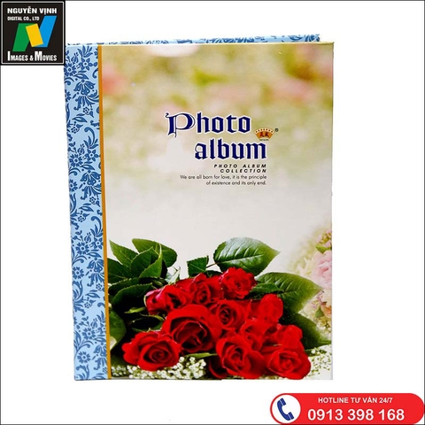 Album cài ảnh 15x21 bìa hình hoa hồng