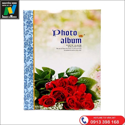 Album cài ảnh 25x33 hình hoa hồng