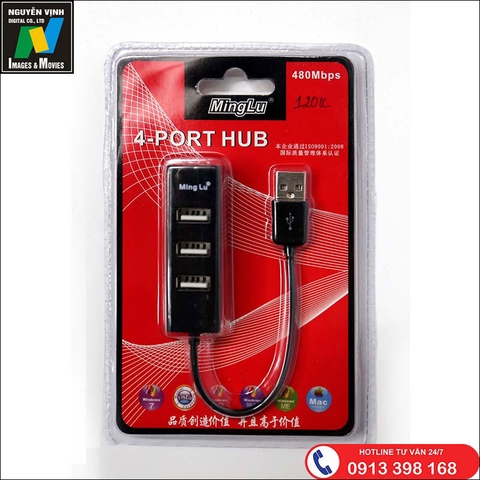Bộ USB chia 4 cổng đa năng