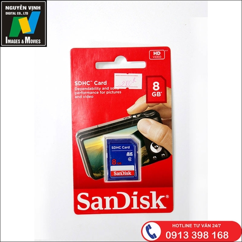 Thẻ nhớ SDHC SanDisk 8GB