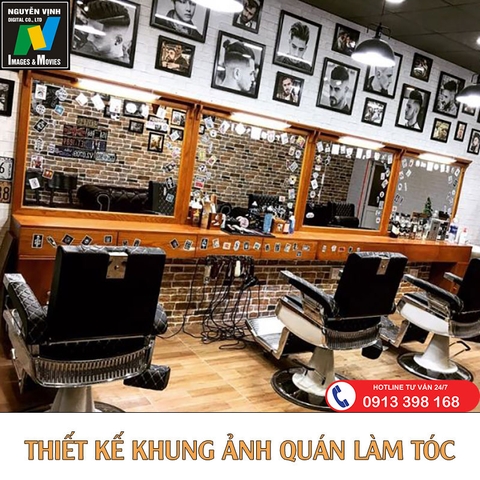 Thiết Kế Khung Ảnh Bộ Quán Làm Tóc