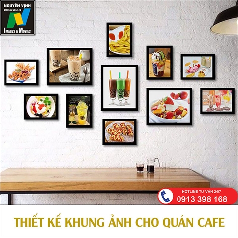 Thiết Kế Khung Ảnh Bộ Quán Cafe
