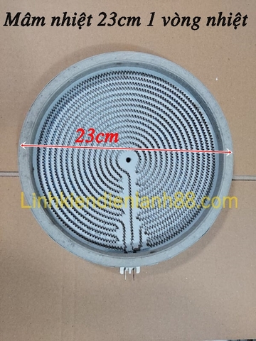Mâm Nhiệt Bếp Hồng Ngoại 23cm 1 Vòng Nhiệt Mới !