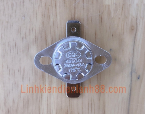 Công tắc điều khiển nhiệt độ KSD301 250V 16A 175 độ C mới !