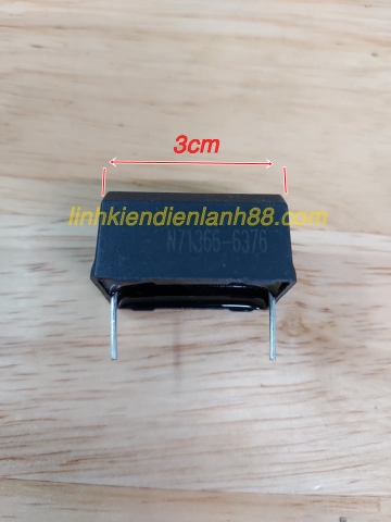 Tụ bếp từ 5uf 275v dáng nằm nhỏ màu đen cho bếp siêu mỏng