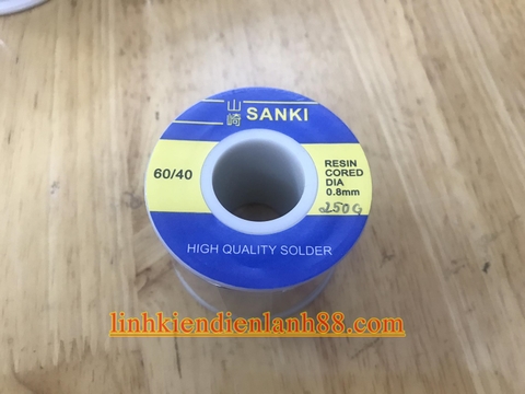 Thiếc Hàn SaKi 0.8mm 250g Mới