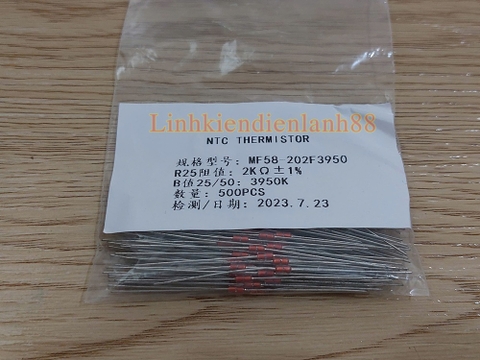 Cảm biến nhiệt ( thủy tinh) chân cắm mf58 1% 2k hàng mới !