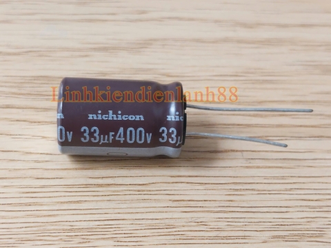 Tụ Hóa 33UF 400V 16x25mm Hàng Mới Chính Hãng Nichicon !