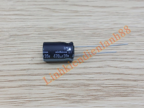 Tụ hóa 470uf 35v 10*16 nichicon mới , chính hãng!