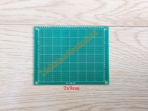 PCB lỗ 7x9cm phíp thủy tinh 1 mặt.