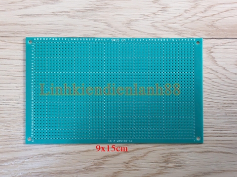 PCB lỗ 9x15cm phíp thủy tinh 1 mặt.