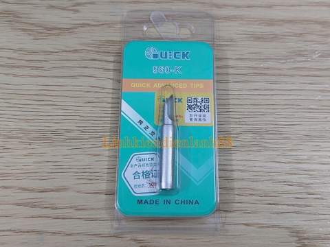 Đầu mỏ hàn, Mũi Hàn Dao Quick 960-K mới chính hãng 100%.