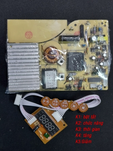 Bo Mạch Bếp Từ Đa Năng Siêu Mỏng Phím Cảm Ứng 2100W ( chất lượng mạch tốt)