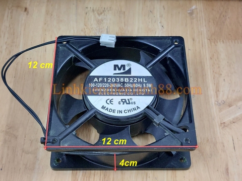Quạt Tản Nhiệt AC 120/240V - 9.5W AF12038B22HL 12cm x 12cm x 4cm Chính Hãng