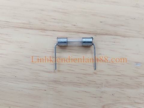 Cầu chì thủy tinh 15A 250v chân cắm kích thước 5*20mm, mới 100%