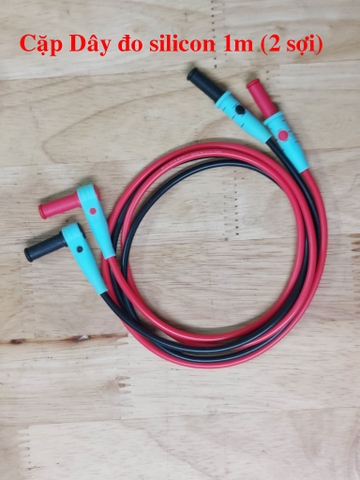 Cặp đây đo đồng hồ vạn năng Silicon mềm 1m 2 sợi chất lượng.