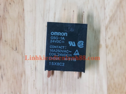 Rơ le G5G-1A 24VDC Relay 24V 16A mới chính Hãng OMROM 100%.