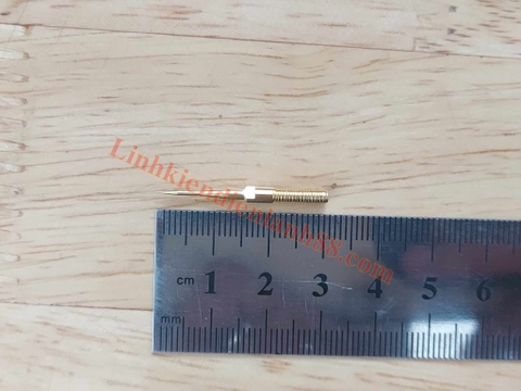 (1 cặp) Kim Đồng vàng nhọn 31mm ( đầu kim đo đồng hồ vạn năng ren)