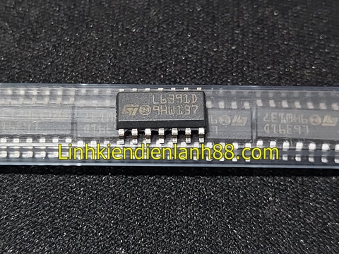IC Driver L6391DTR L6391D L6391 SOP-14 Mới, Chính Hãng ST 100%.
