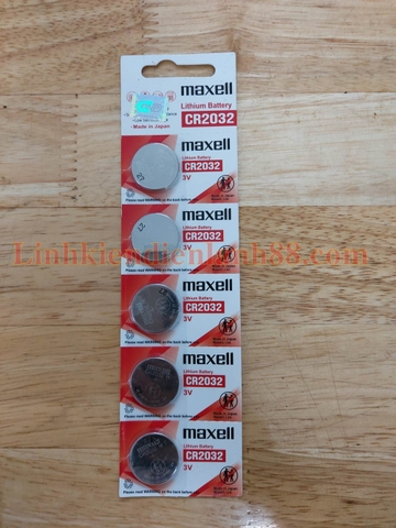 (1 quả) Pin Maxell Cr2032 3V Mới, Chính Hãng 100%.