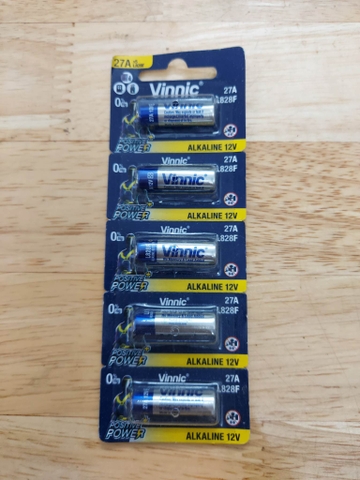 (1 quả) Pin Vinnic 27A 12V Mới, Chính Hãng 100%.