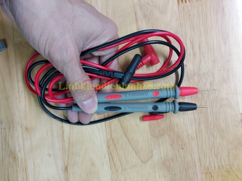 Cặp Que Đo Đồng Hồ Vạn Năng Silicon Mũi Nhọn 20A 1000v Dây Dài Mới.