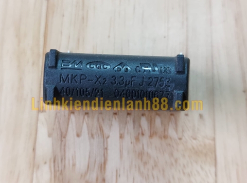 Tụ Bếp Từ MKPH 3.3UF 275VAC kiểu Đứng mới chính hãng BM 100% !