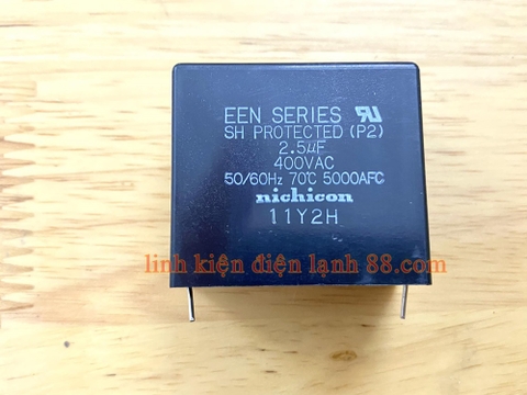 Tụ Quạt 2.5uf 400v mới chính Hãng Nichicon 100%