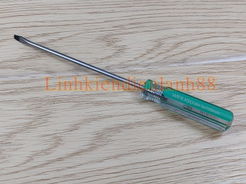 Tua vít 2 cạnh nhỏ CR-V trục 3x100mm màu xanh lục mới!