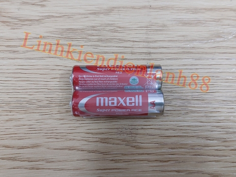 (2 viên) Pin AA maxell đỏ ZIZE 2A 1.5v chính Hãng 100%.