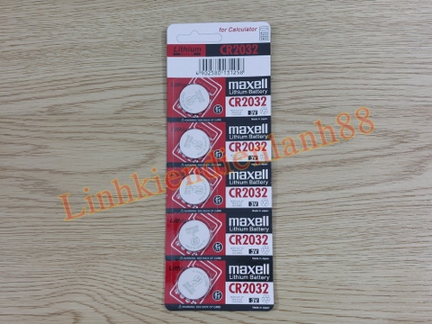 (1 quả) Pin Maxell Cr2032 3V Mới, Chính Hãng 100%.