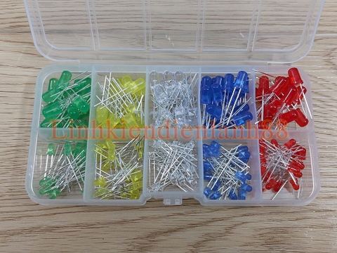 COMBO 10 LOẠI LED 3MM 5MM ( 5 MÀU ) MỚI!
