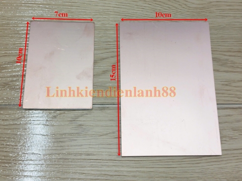 Tấm phíp đồng phủ 1 mặt 10x15cm Mới.