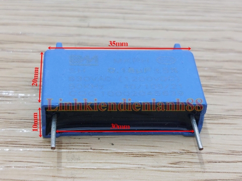 Tụ Bếp từ MKPH 0.18UF 630VAC 1200VDC Dáng Đứng Mới, Chính Hãng BM.