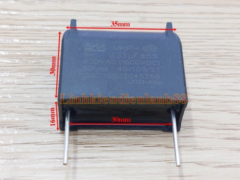 Tụ Bếp Từ MKPH 0.33UF 800VAC 1600VDC Dáng Đứng mới chính hãng BM 100% !