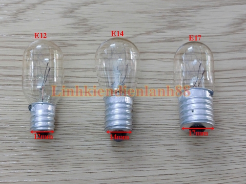 Bóng đèn E14 230V 15w dùng trong tủ lạnh,lò vi sóng mới