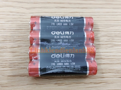 (2 Viên) Pin đũa 3A (AAA) 1.5V Mới Chính Hãng DeLi